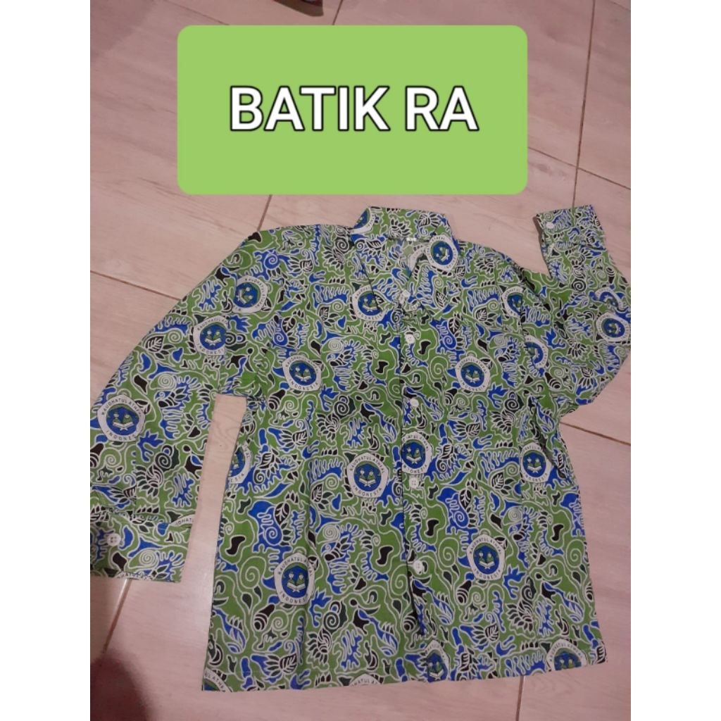 SERAGAM BATIK TK dan RA. BAJU SIAP PAKAI. SERAGAM NASIONAL