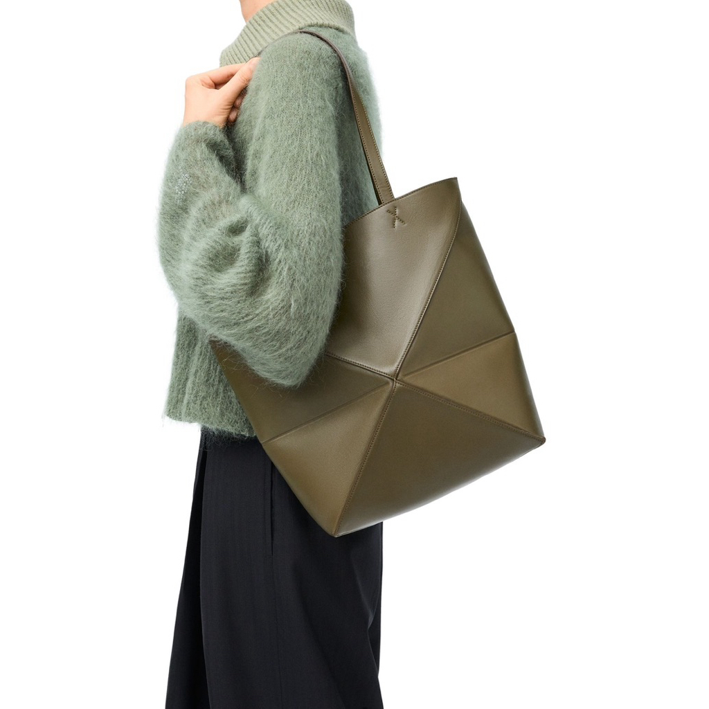 TOTE BAG LW PUZZLE FOLDED BAG GENUINE LEATHER / TOTE BAG KULIT SAPI ASLI / TAS WANITA KULIT SAPI ASL