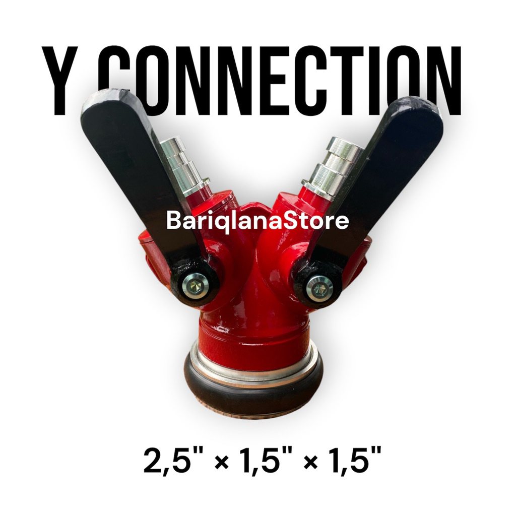 Y Connection Cabang Pemadam 2,5" ×1,5" × 1,5"