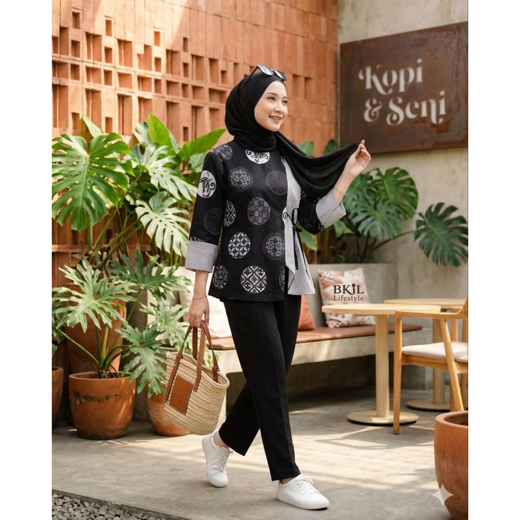 BAJU BATIK WANITA MODERN | ATASAN BAJU BATIK WANITA | BATIK WANITA MODERN | BATIK | ATASAN BAJU BATI