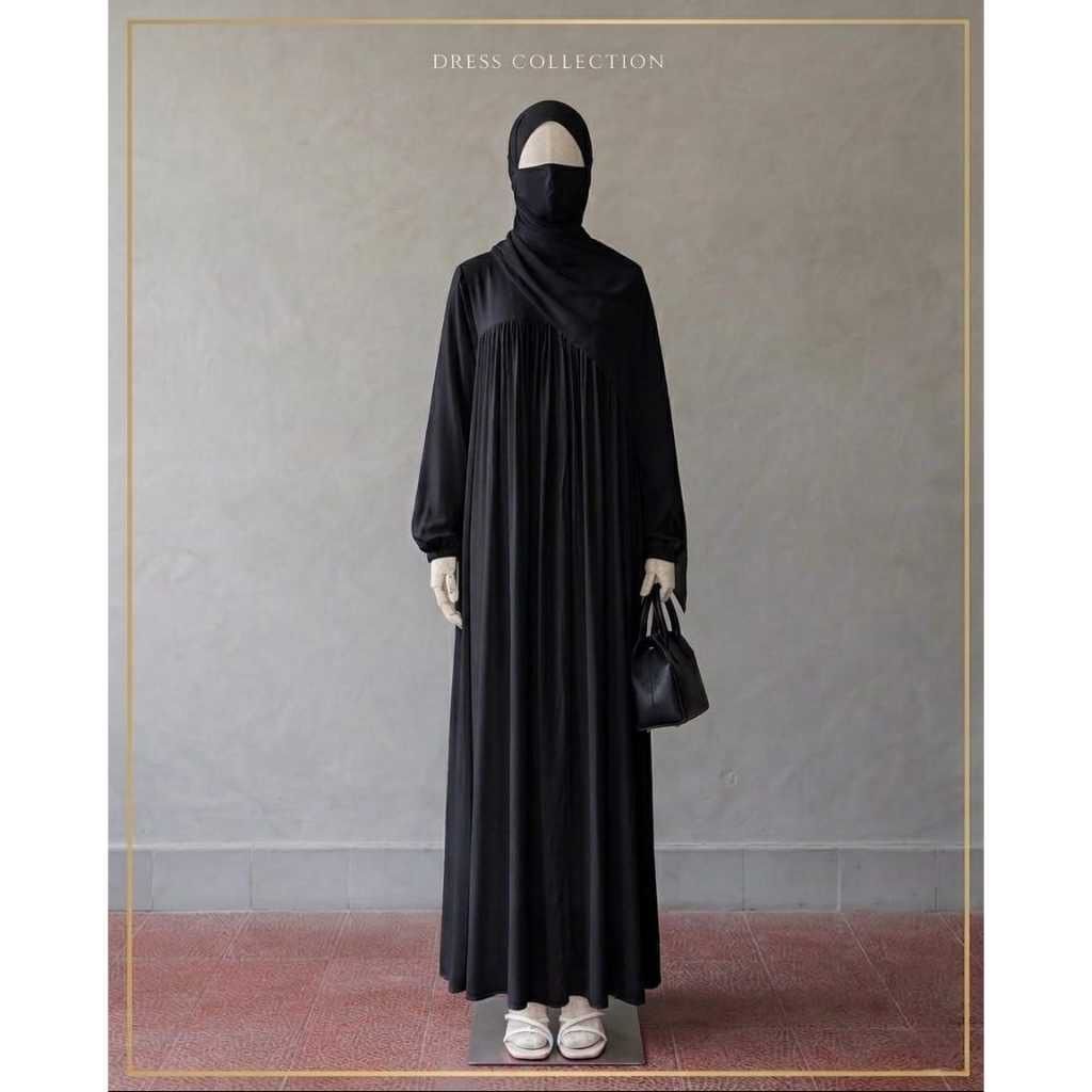 Gamis rayon twill terbaru dress wanita timelees izma dress
