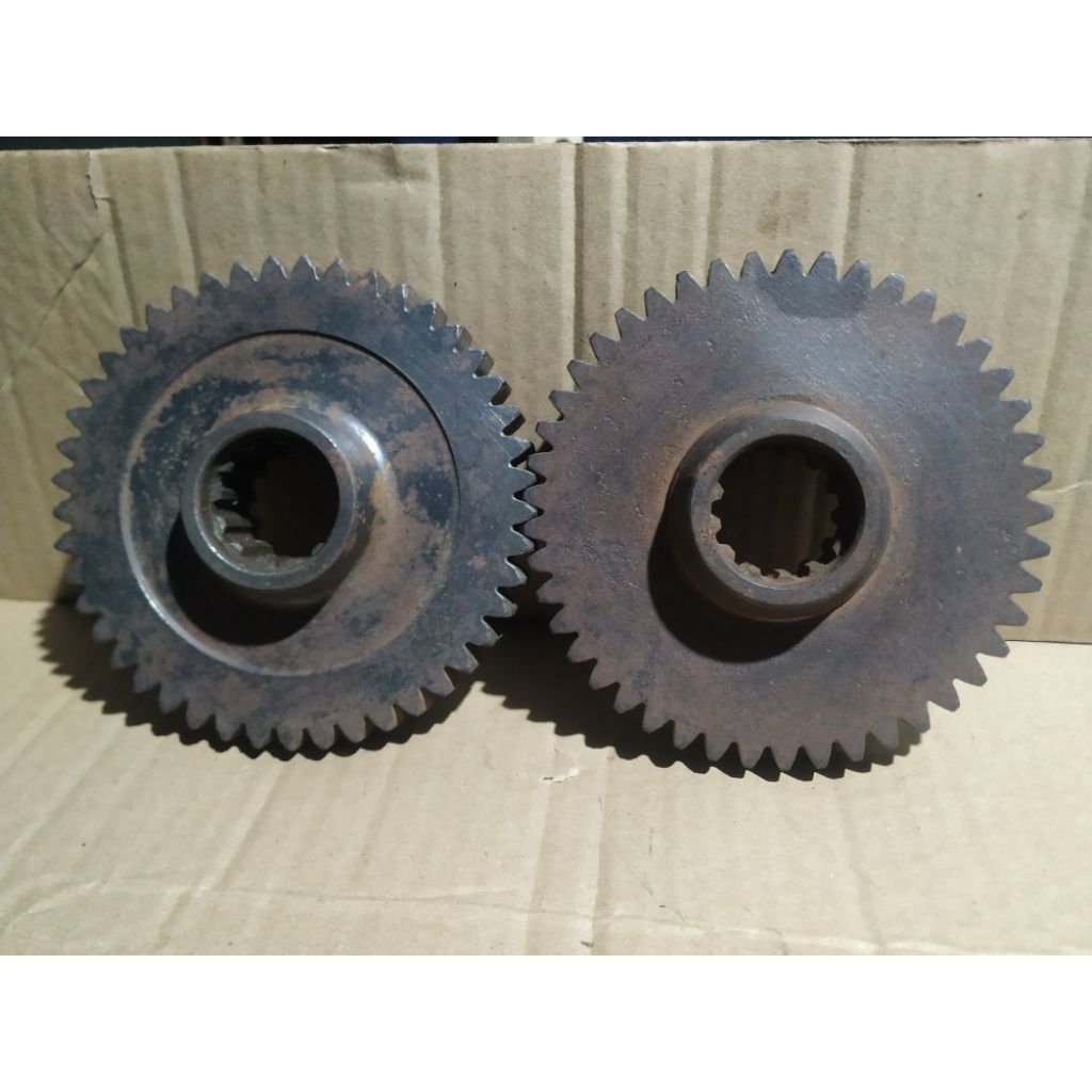 Gear gigi lurus/roda gigi diameter 14,5 mm (besi baja)