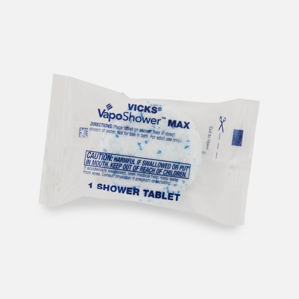 Vicks VapoShower Max, Non-MedicatedShower Tablets/Sachet