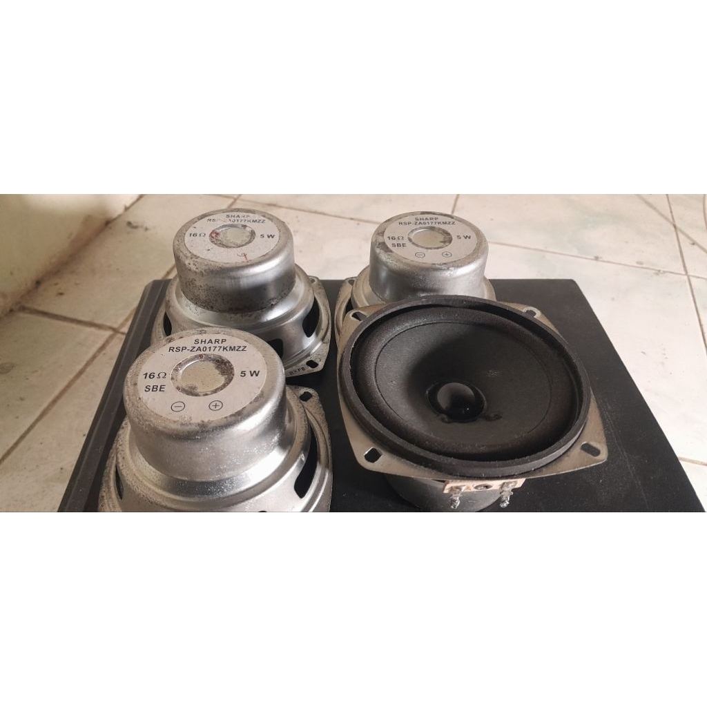 speaker bekas copotan tv 4 inch 16 ohm