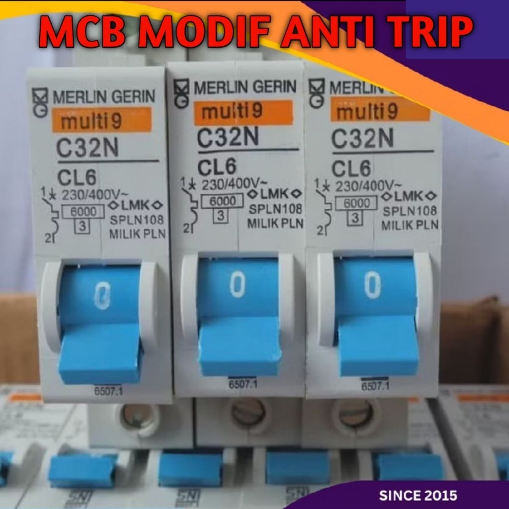 MCB PLN Modif Merlin gerin anti jegglek Merlin gerin 2A modif 6A