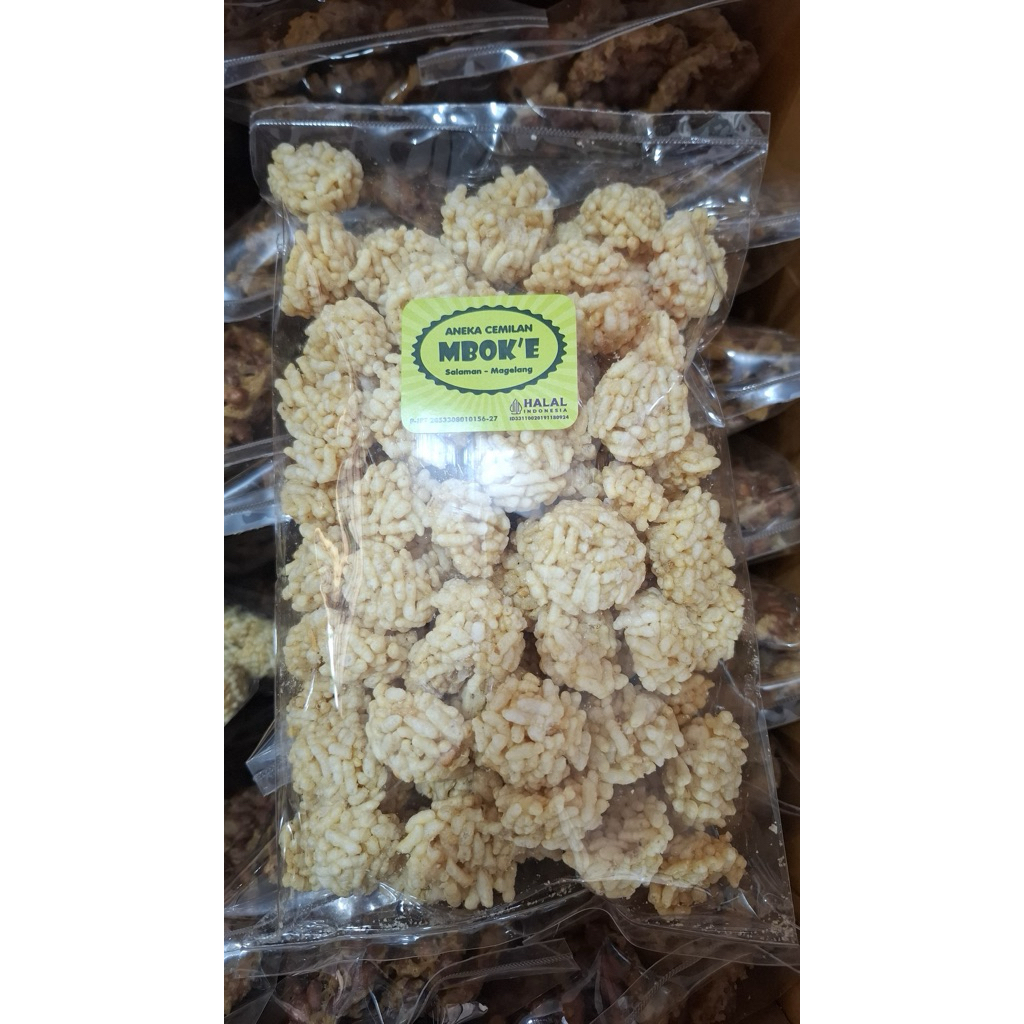 Rengginang terasi mini/ Rengginang terasi mateng/ Rengginang matang/Rengginang mbok'e