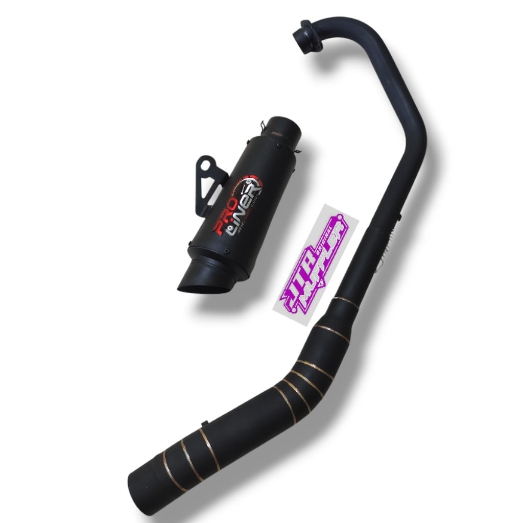 Knalpot racing Proliner black Vixion Cbr 150r satria Fu gsx r150 mx king jupiter mx 135 verza Cbverz