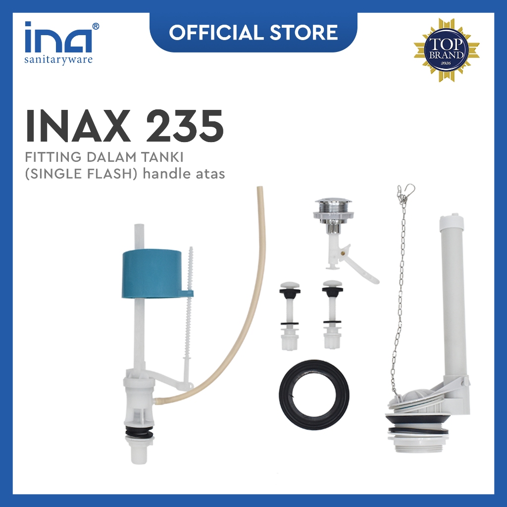 INA Flushing Dalam Tangki Closet INAX 235 – Single Flush Handle Atas