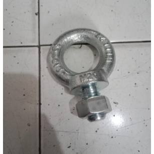 baut Eye bolt + mur putih m20, promo