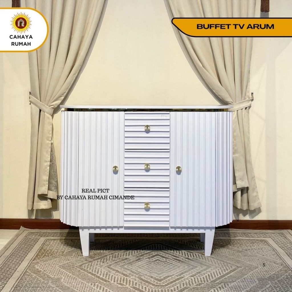 Cahaya Rumah Bojong Gede - Buffet Aesthetic Estetik Arum / Buffet TV / Meja TV / Meja Kecil / Meja T