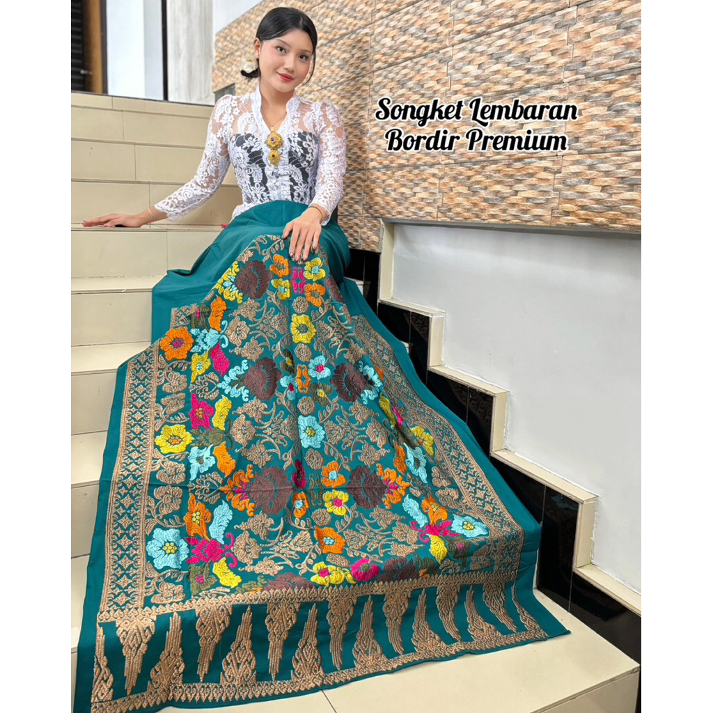 kamen bordiran songket / kamen bordiran songket premium / &kamen songket lembaran / kamen  bordiran 