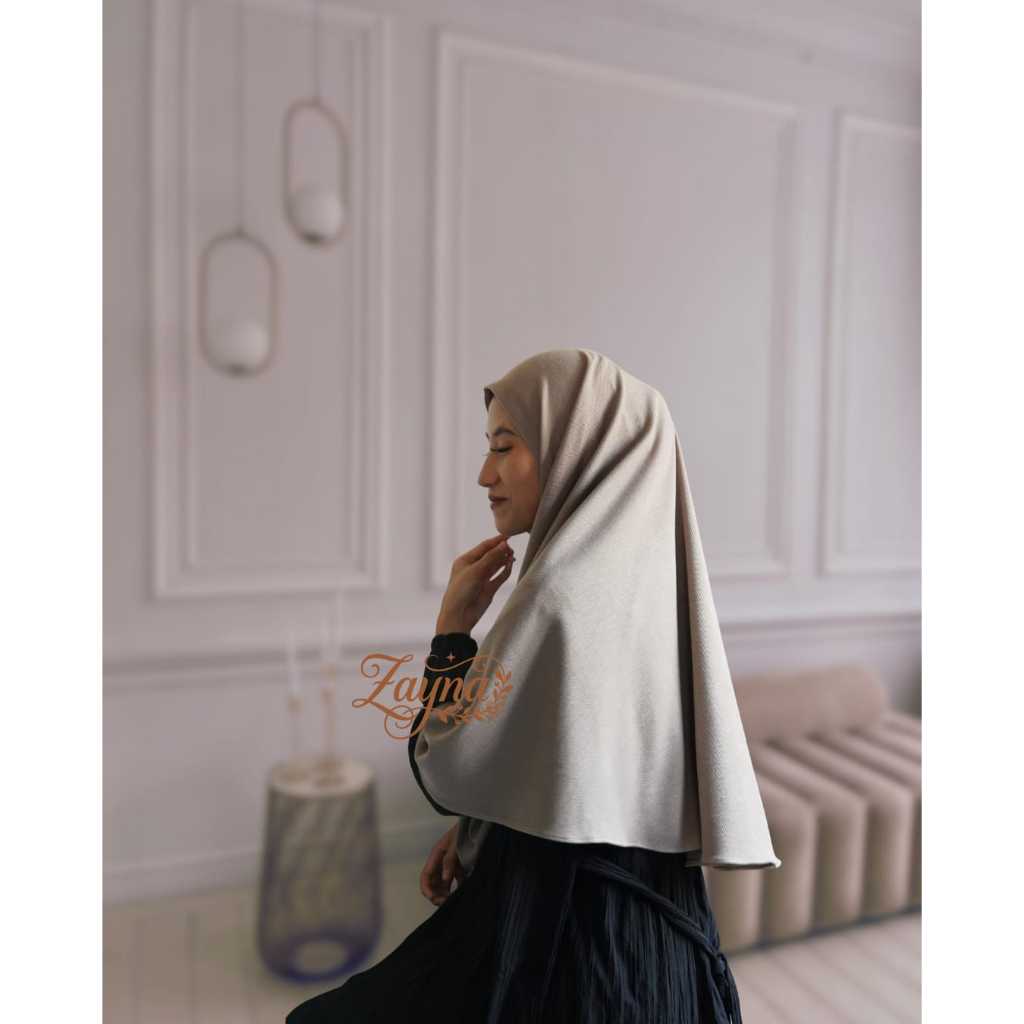 Hijab Bergo Knit Premium L / Nonpad Knit Premium / Hijab Knit / Bergo Knit