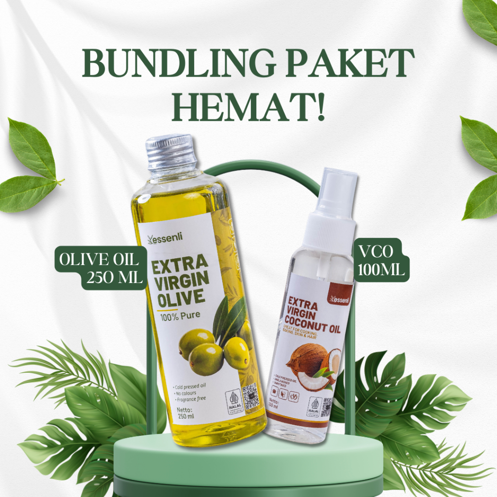 Paket Hemat Virgin Olive Oil 250ml dan Virgin Coconut Oil 100ml