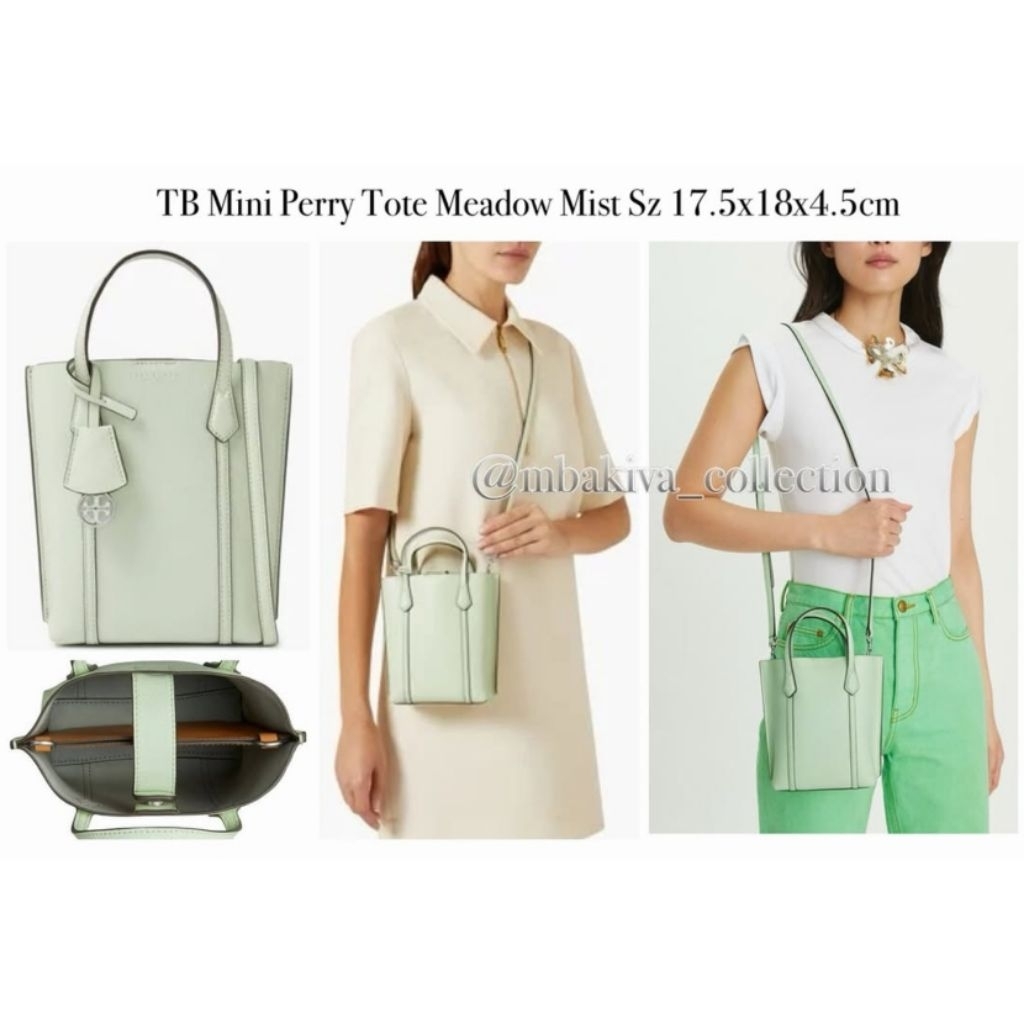 TB Mini Perry Tote Meadow Mist