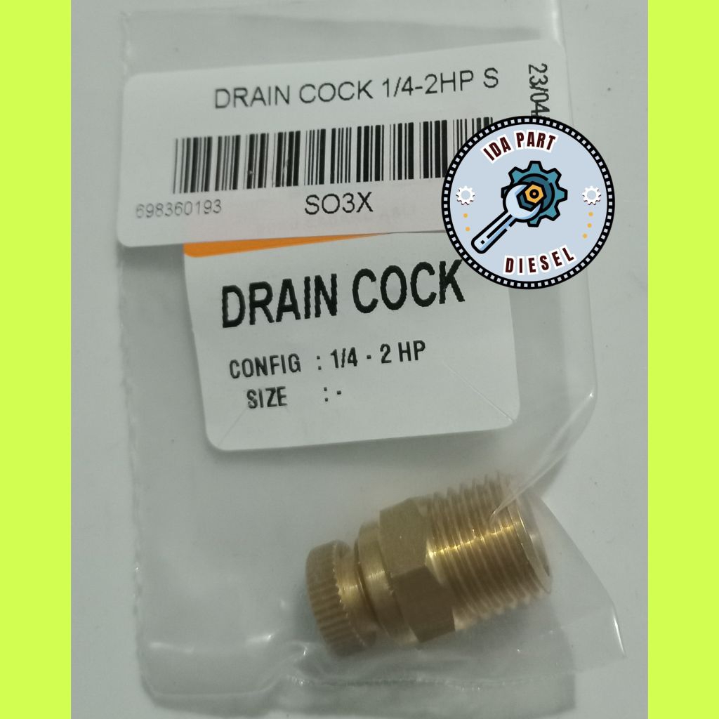 DRAIN COCK KOMPRESOR SHARK 1/4HP-2HP/KOMPRESOR DRAIN/KOMPRESOR