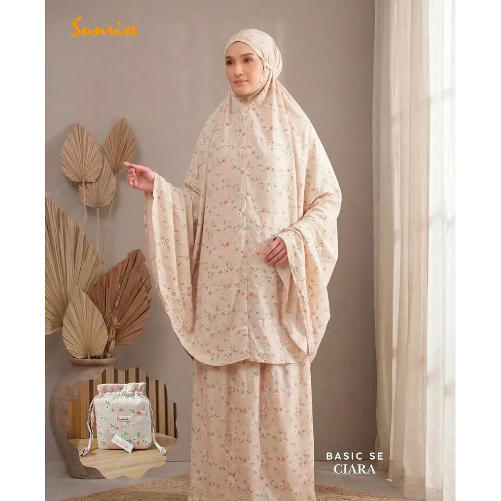 Mukena Sunrise - Ciara - Mukena Dewasa Rayon Premiun