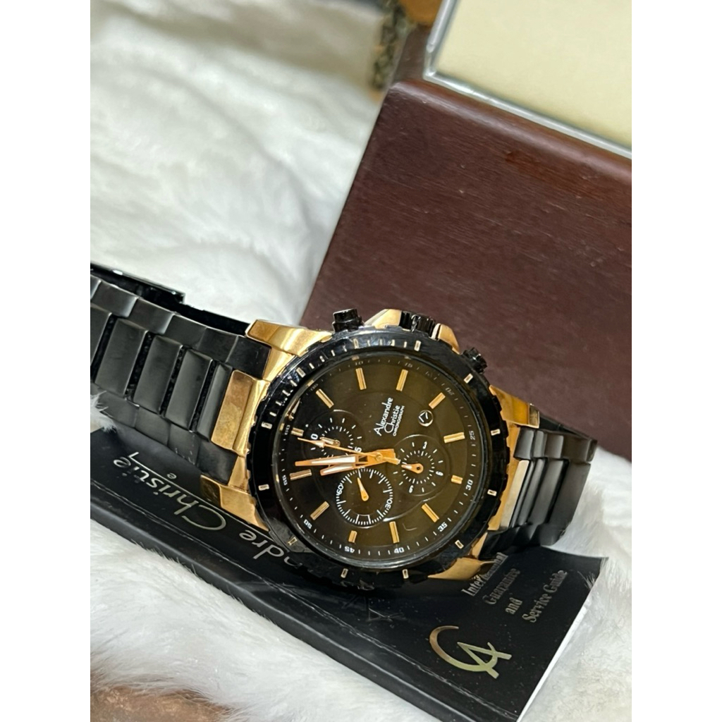 Dijual Jam Mewah Alexandre Christie, AC 6141 MC Rosegold Rantai