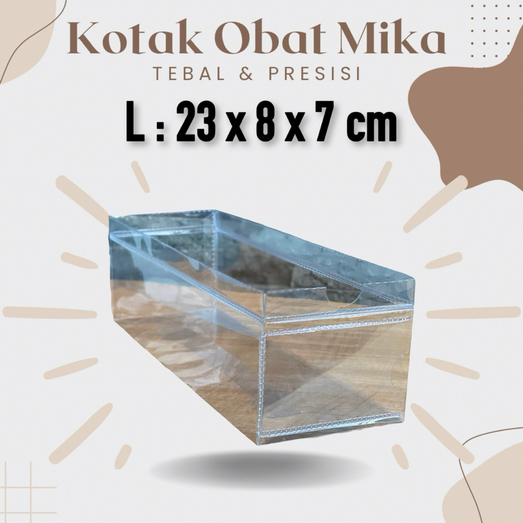 Kotak Penyimpanan Obat Mika Apotek Tebal Premium