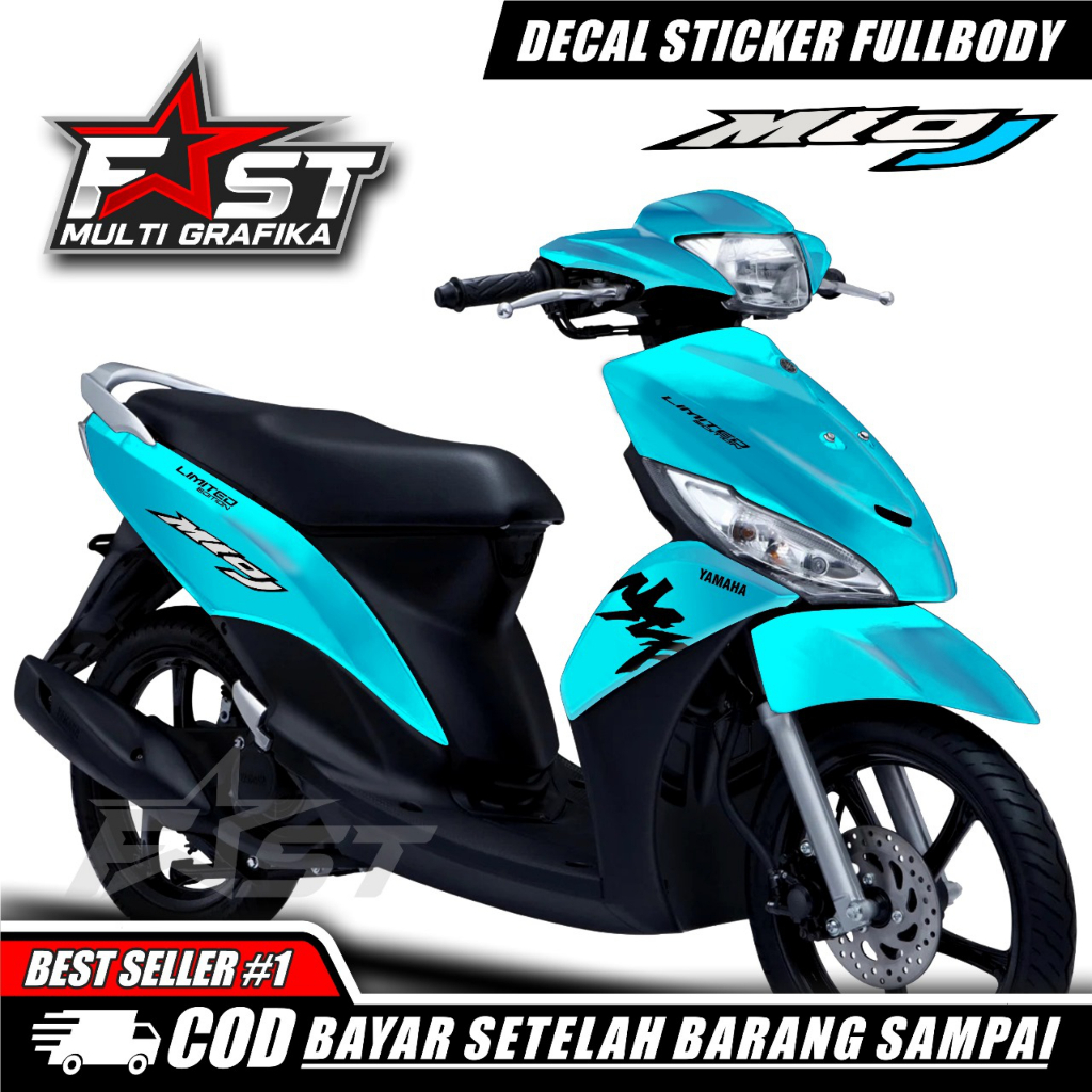 (COD) Decal Mio J Full Body Stiker Mio J Variasi Ohlins Full Body Striping Mio J Variasi Motif Ohlin