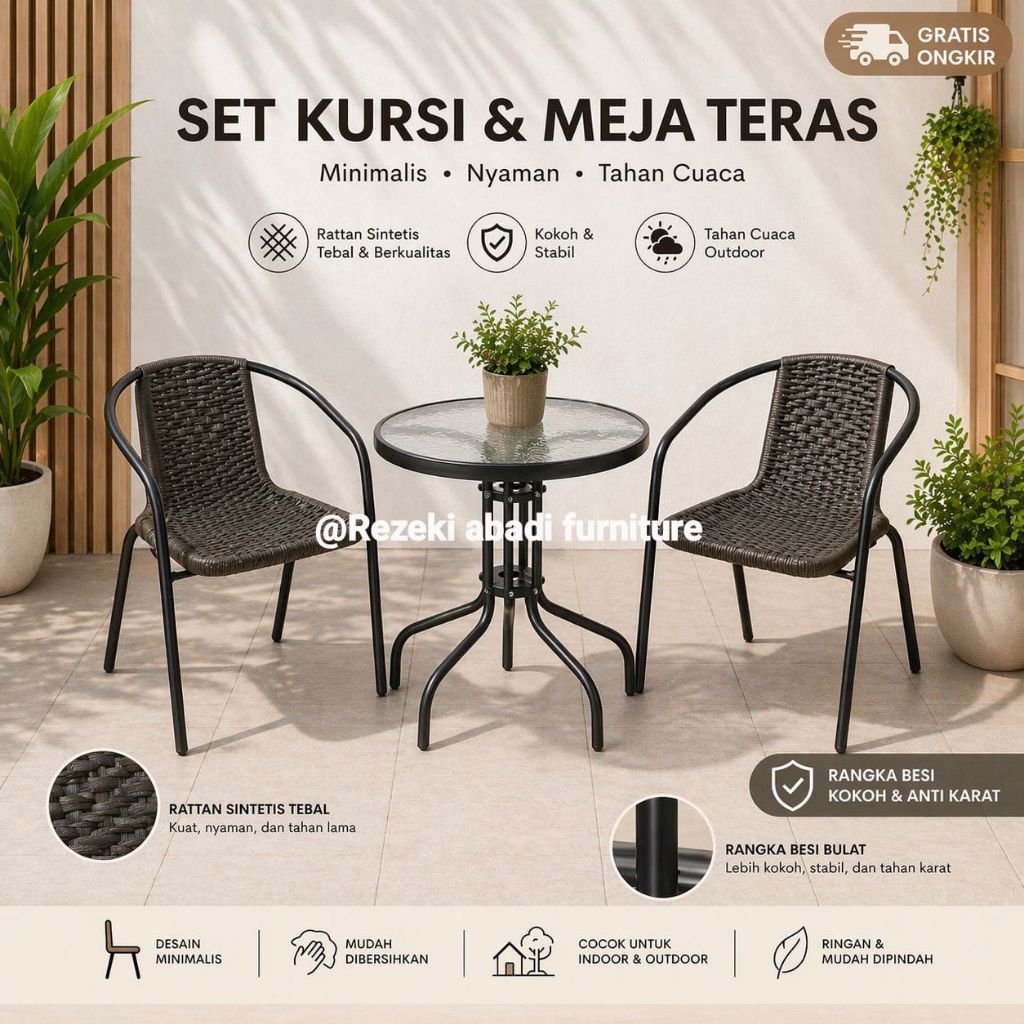 Set Meja & Kursi Teras Importa Cielo