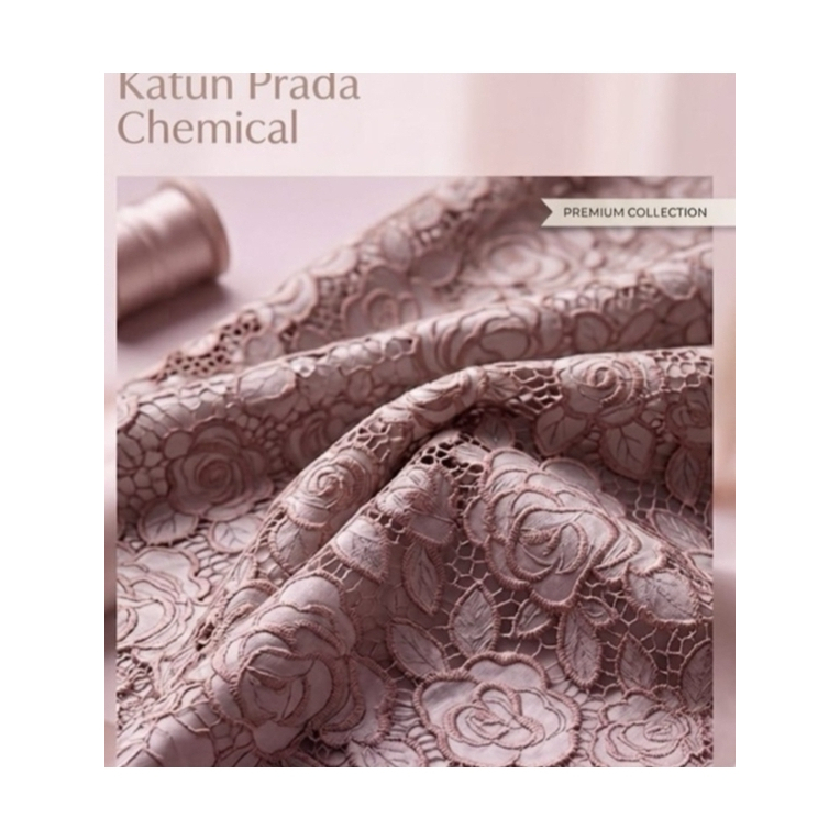 Kain Bruklat Katun Prada/bahan dress, outer, gamis, dll