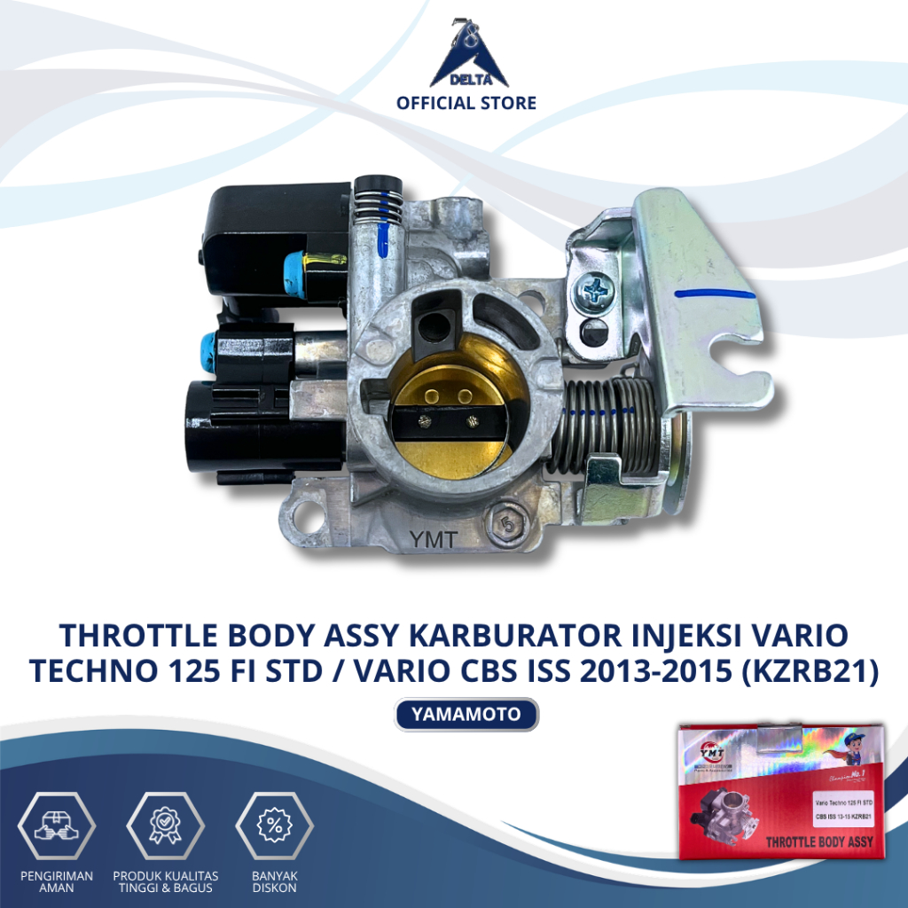 THROTTLE BODY ASSY KARBURATOR INJEKSI VARIO TECHNO 125 FI STD / VARIO CBS ISS 2013-2015 KZRB21 YAMAM