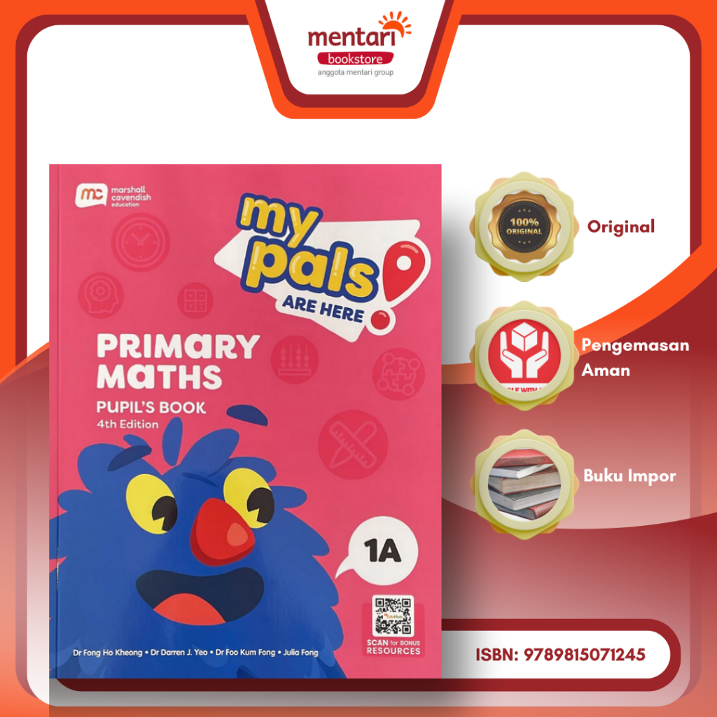 My Pals Are Here Mathematics 4th Edition | Pupils Book - Workbook Level 1A–5B | Singapore Math Marsh