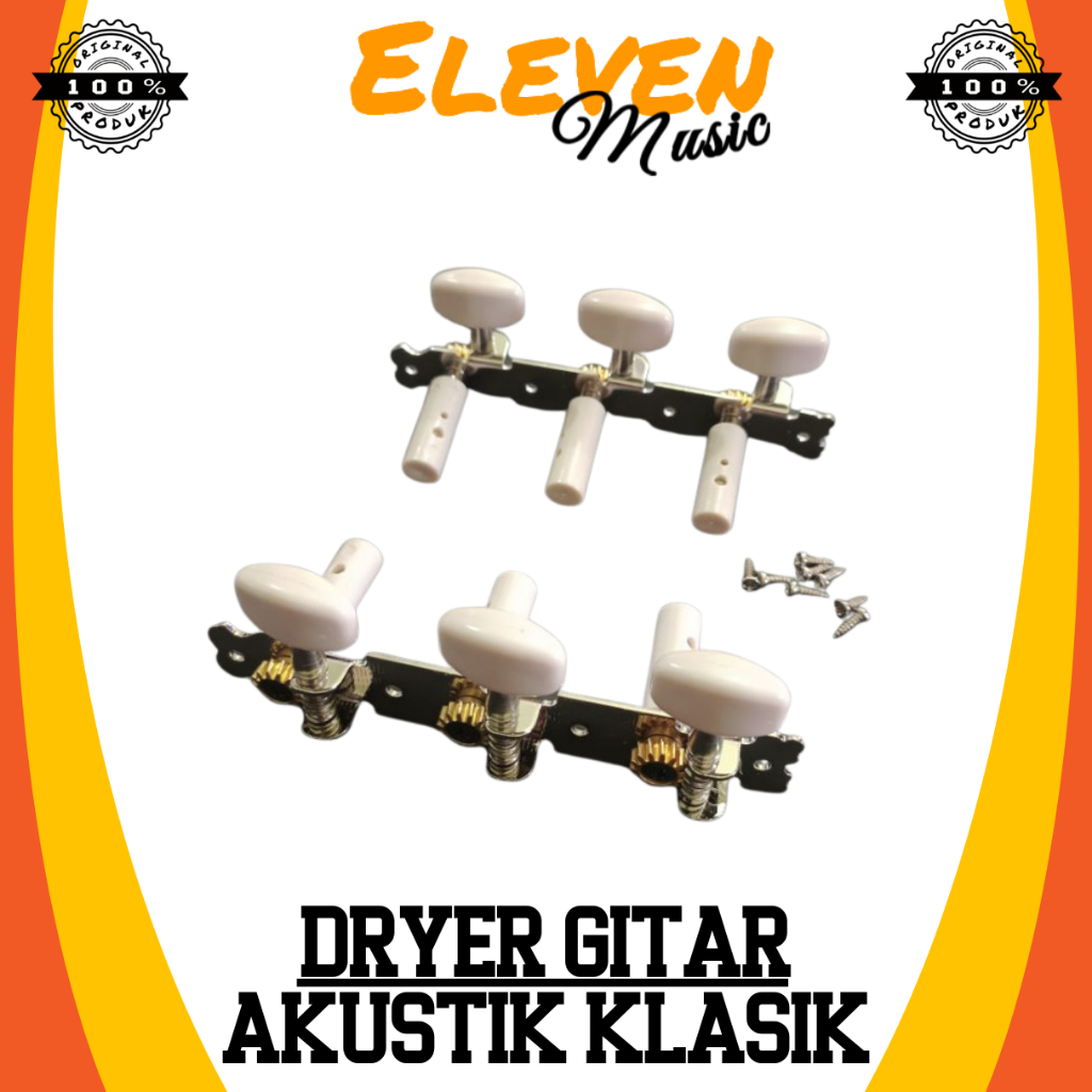 Dryer Gitar Akustik Klasik Nylon Putaran Senar Gitar Tuning Peg Akustik Klasik Nylon