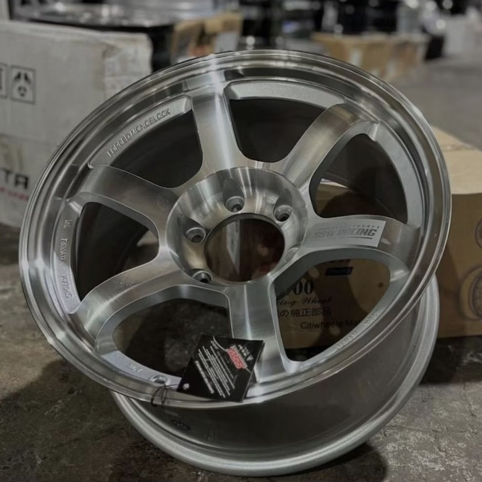 velg mobil ring 18 SSW ORIGINAL THAILAND TE37 PROGRESSIVE FULL POLISH velg racing r18 Fortuner Hilux