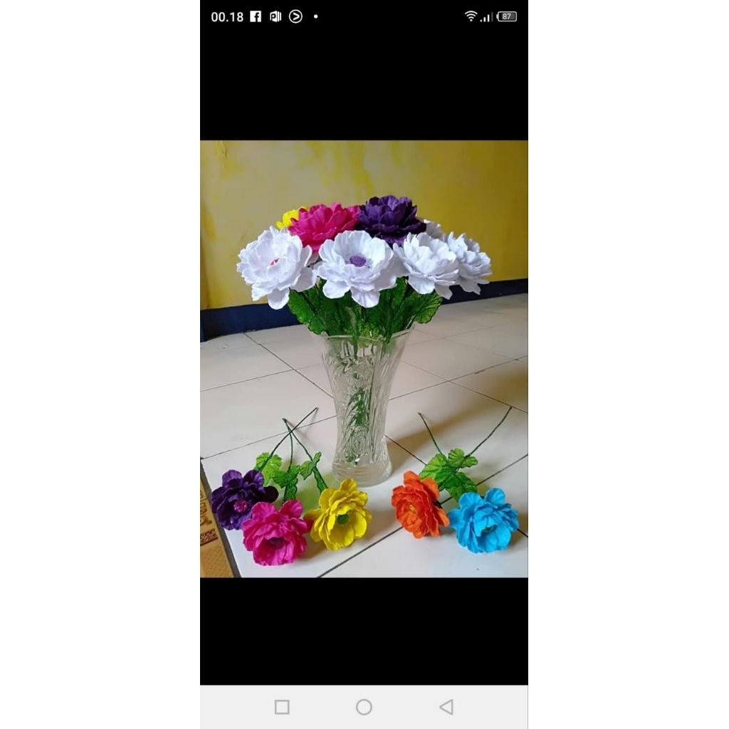 Bunga tangkai bahan akrilik besar