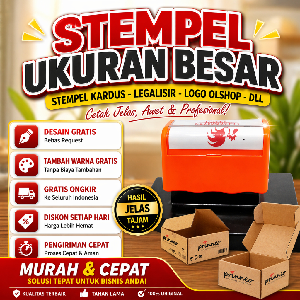 StempelKardus|Stempel Plastik|Stempel Box Makanan|Stempel Besar|Stempel Jumbo