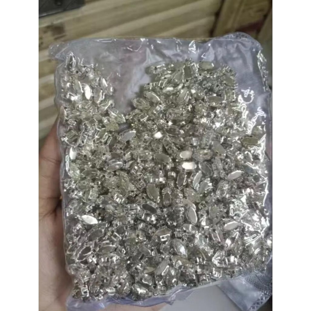 PER 500pcs Diamond Cangkang Daun / Diamond Cangkang Sampan Daun Premium