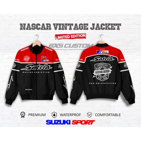 JAKET RACING TOURING TEAM SUZUKI SATRIA R HOODIE SUNMORI