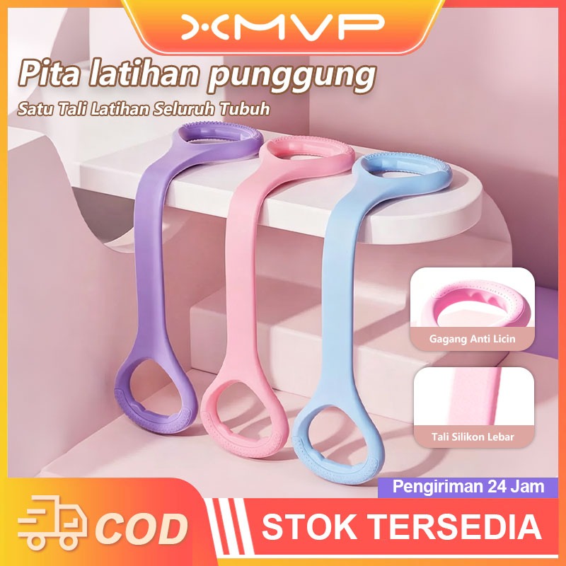 XMVP Stretching Karet Gym Alat Olahraga Di Yoga Resistance Band Alat Gym Di Rumah Peralatan Olahraga