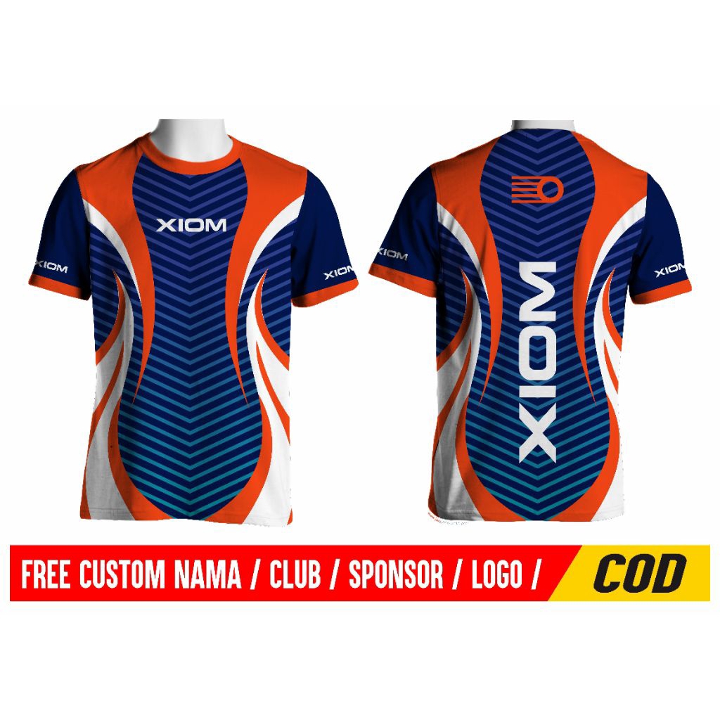 KAOS JERSEY PINGPONG XIOM ORANGE #TENIS MEJA