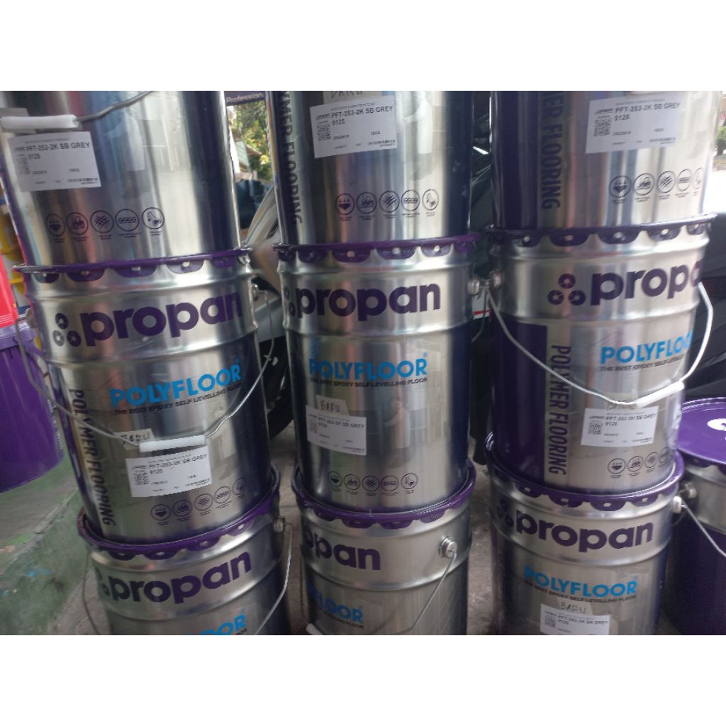 propan polyfloor 253 cet epoxy lantai 2komponen semua warna