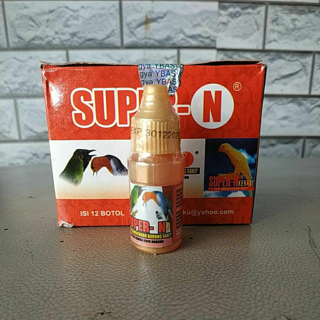 SUPER N /SUPER-N SUPER KICAU OBAT BURUNG SAKIT INFEKSI PENCERNAAN DIARE BERAK KAPUR DARAH PERNAFASAN