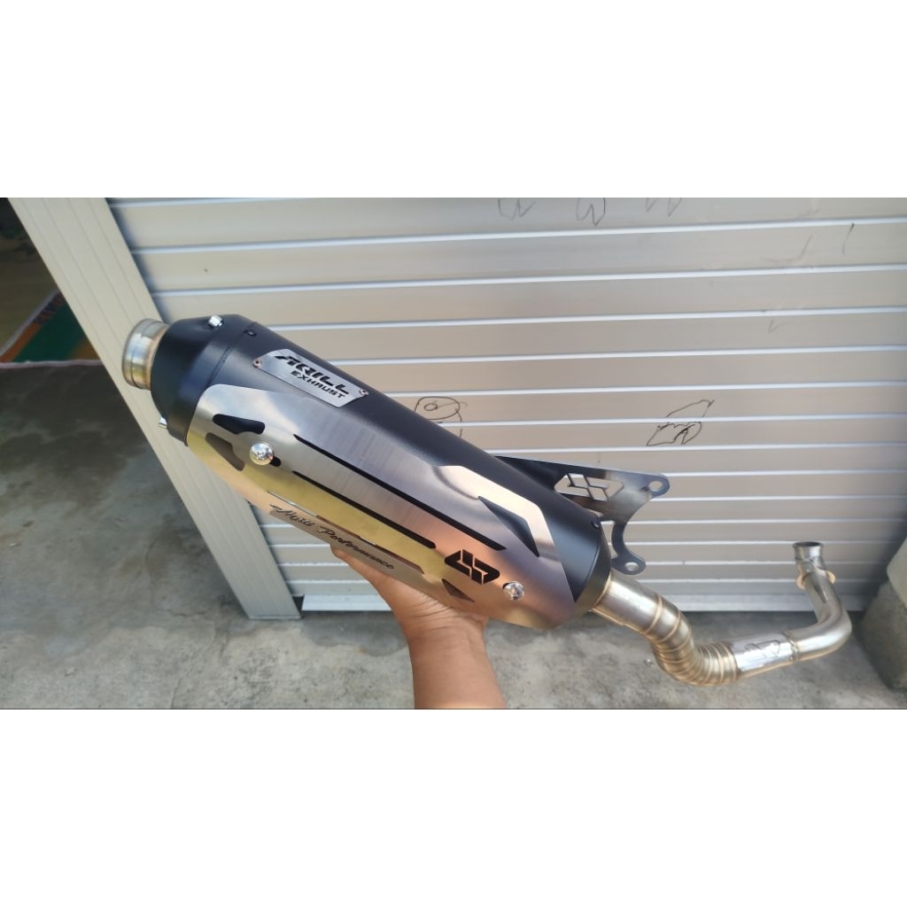 knalpot standar racing Aqil beat karbu, beat fi inlet 38 sarfull