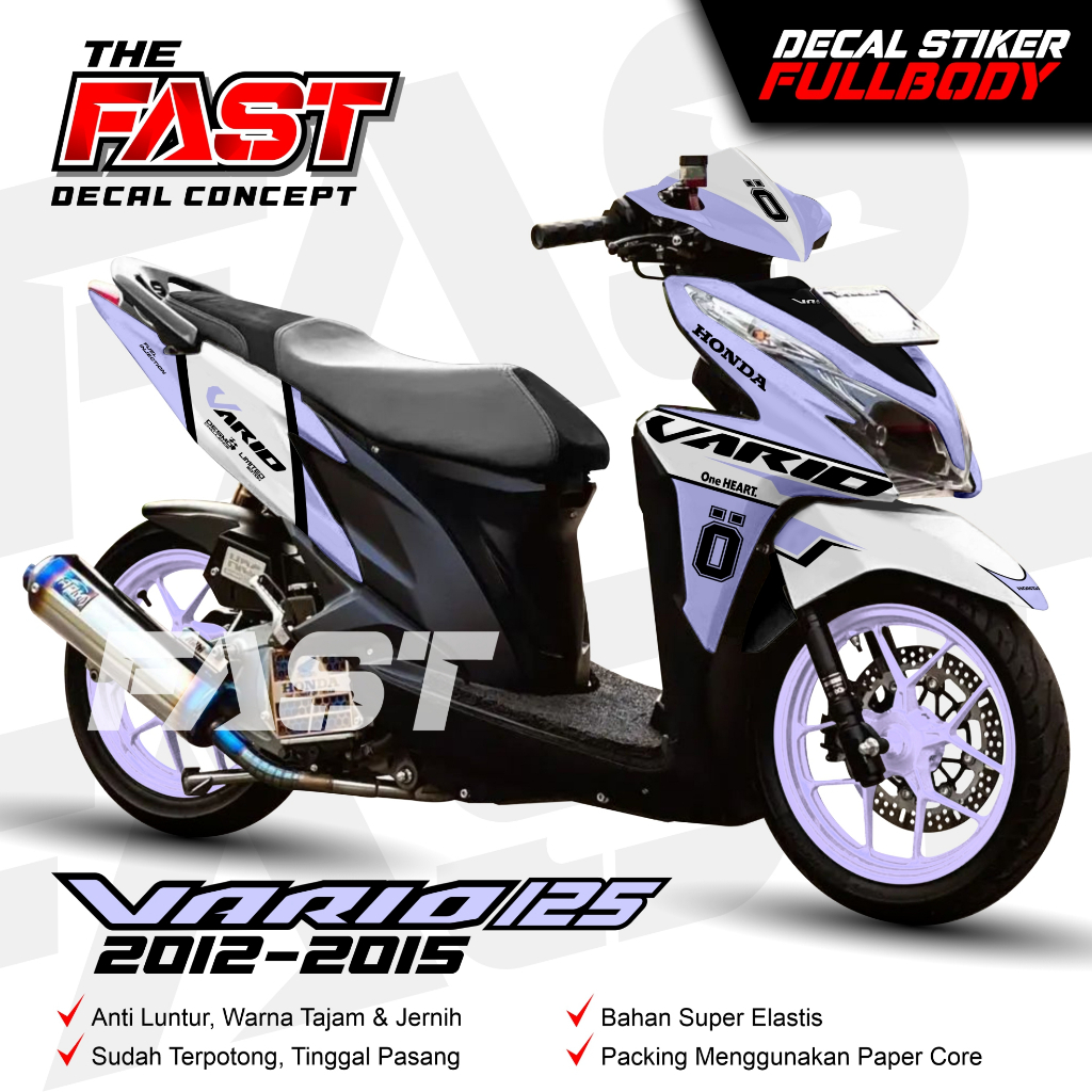 TERBARU Stiker Decal Honda Vario 125 Old 2012-2015 OHLINS Full Body / Stiker Dekal Variasi Vario 125