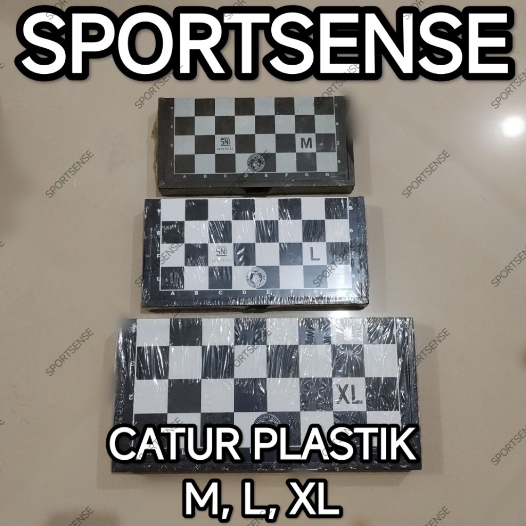 Catur Plastik Lipat Portable Mudah Dibawa Ukuran M L XL Original