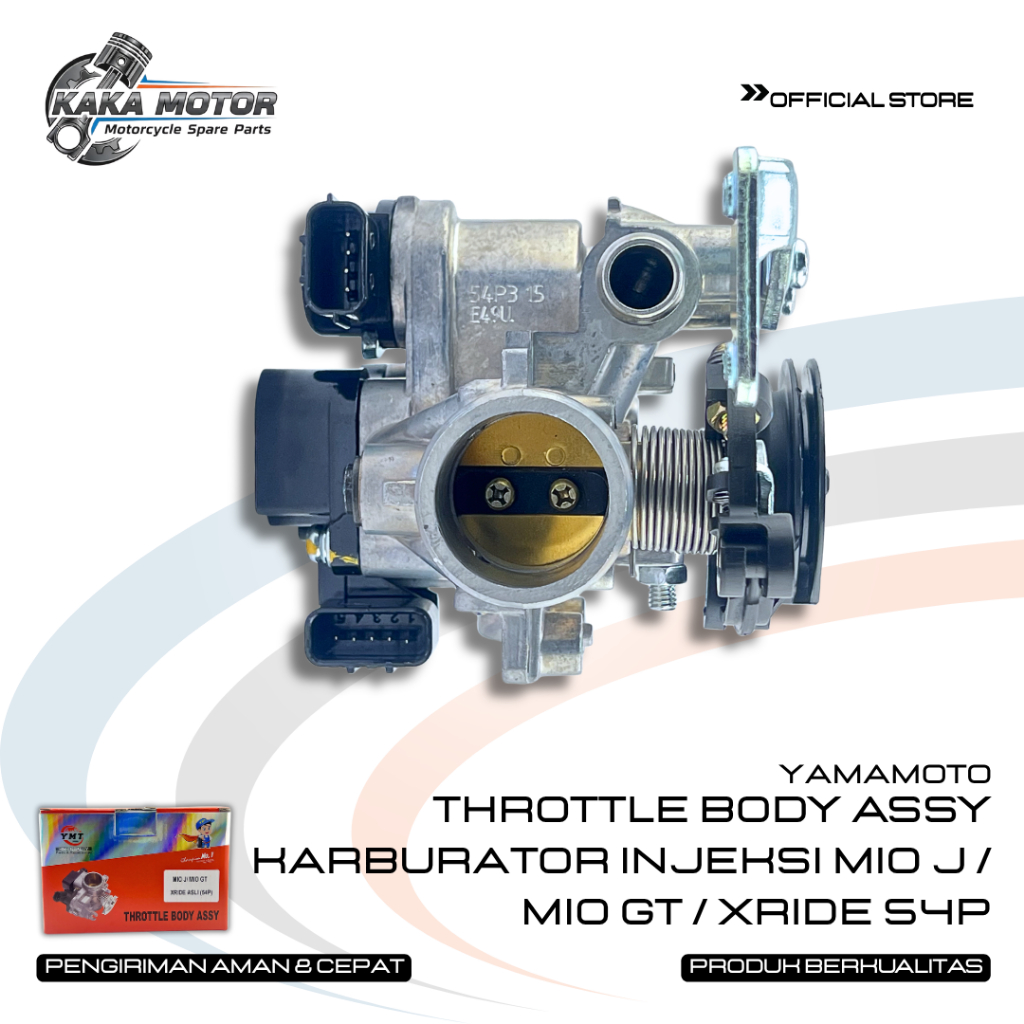 THROTTLE BODY ASSY KARBURATOR INJEKSI MIO J / MIO GT / XRIDE 54P YAMAMOTO - THROTTLE BODY ASSY 54P M