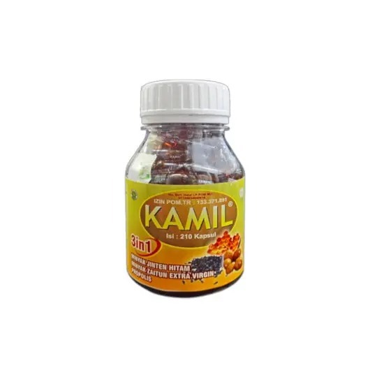 KAMIL 3 in 1 Kapsul Jintan Hitam Propolis Zaitun 210/70kapsul Membantu Menetralkan Racun