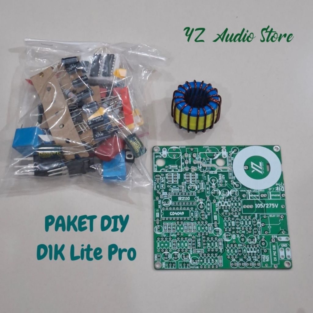 Paket DIY D1K Lite Pro PCB Dobel Layer Dual Feedback Class D Power Amplifier