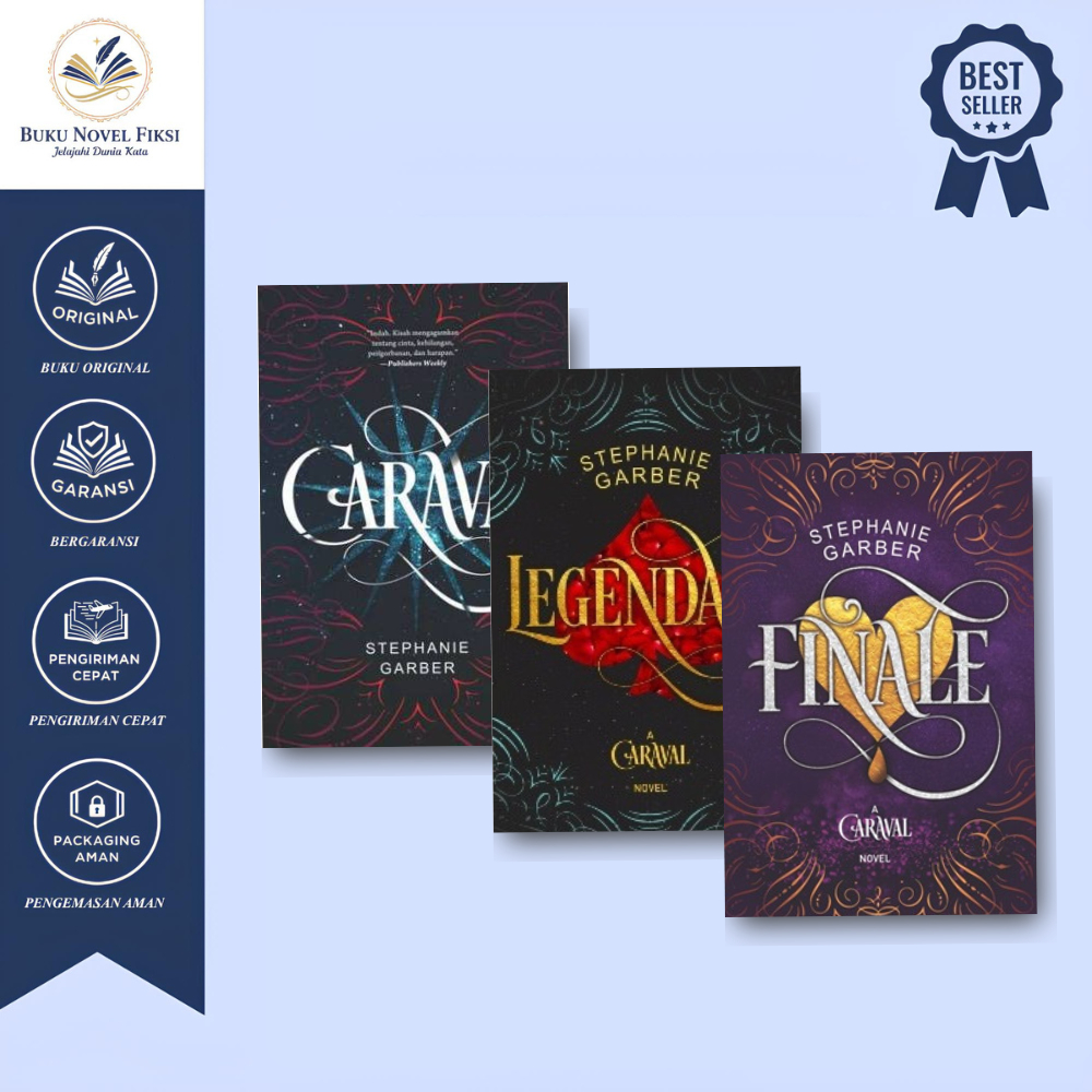 Novel Caraval, Caraval #2: Legendary, Caraval #3 Finale by Stephanie Garber - Noura Books