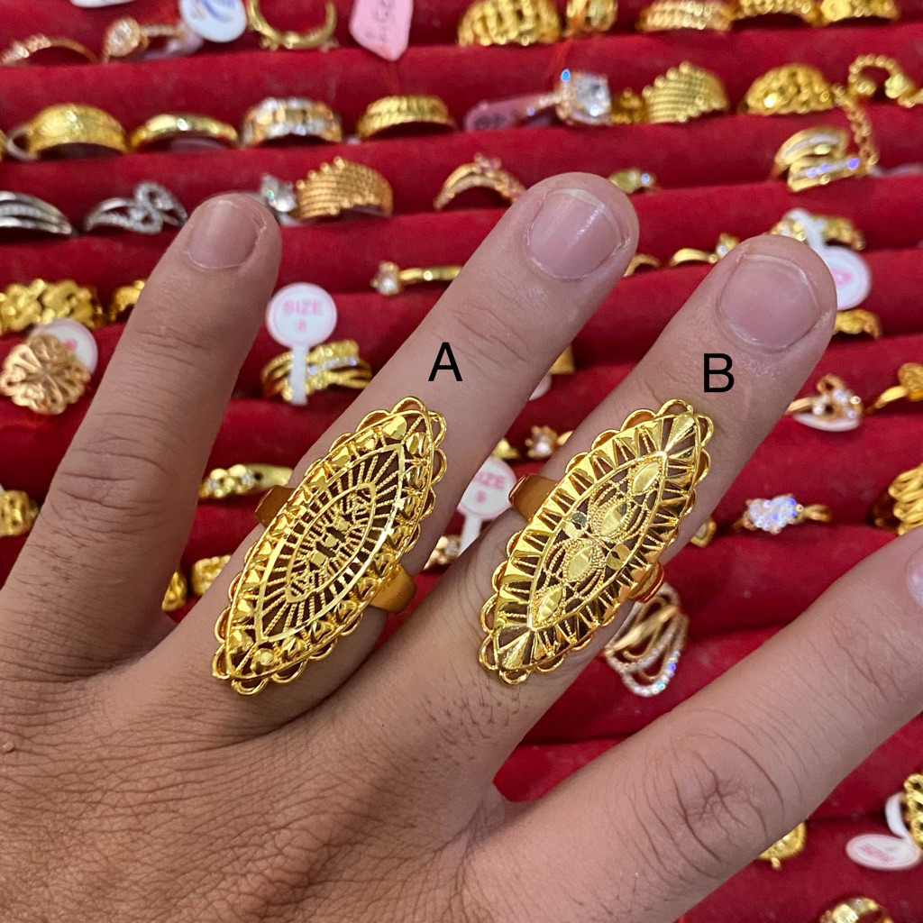 Cincin Tembaga Dubai Lapis Emas Bangkok Terbaru Model Semua Ukuran
