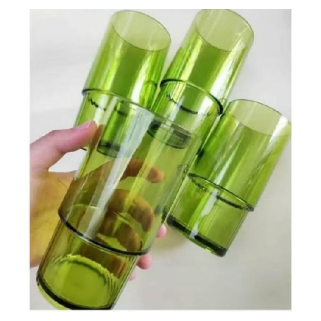 Deluxe tumbler mug gelas Cristal Tupperware 4 pics