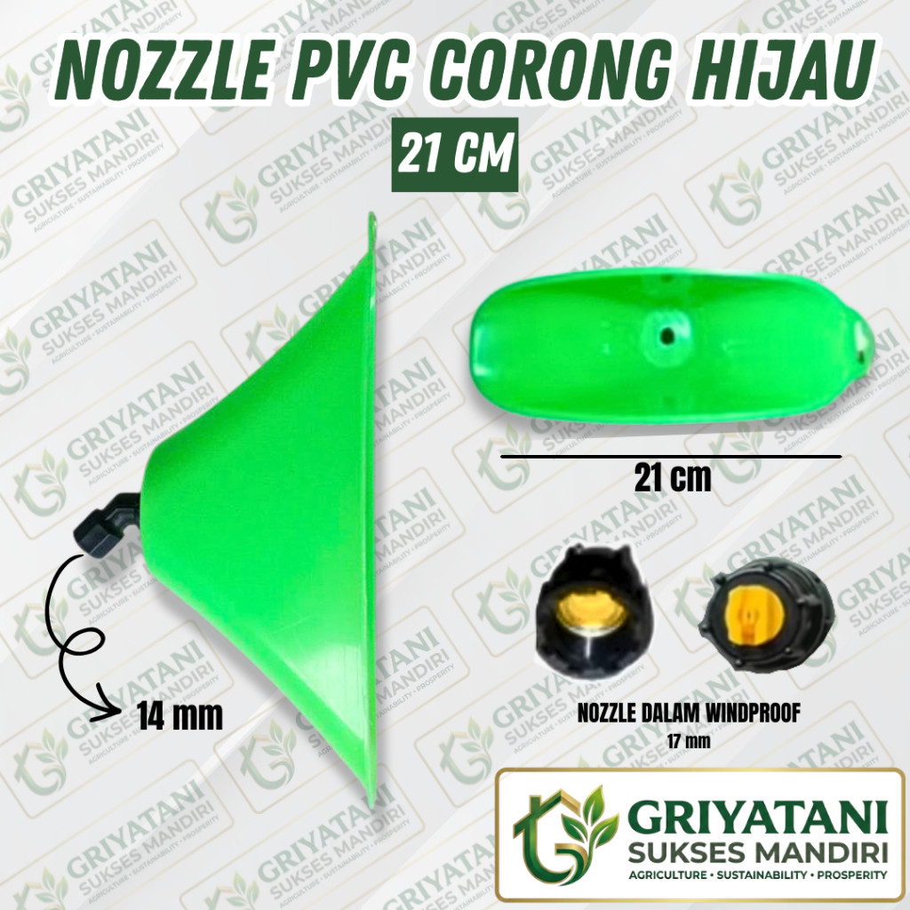 NOZZLE PVC CORONG / NOZZLE CORONG UNTUK SEMBURAN EMBUN LUAS / NOZEL CORONG SPRAYER ELEKTRIK