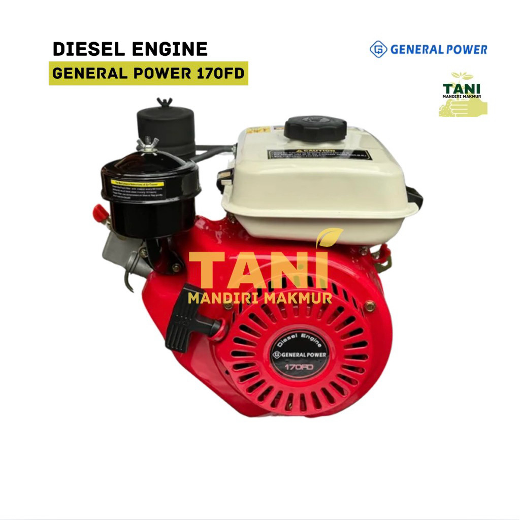 Engine Penggerak DIESEL SOLAR 170FD 170F GENERAL 5HP / Mesin Penggerak Serbaguna Solar Disel GENERAL