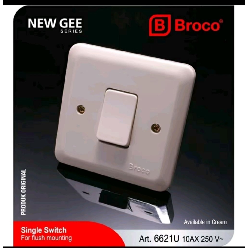 saklar 1 gang broco new gee
