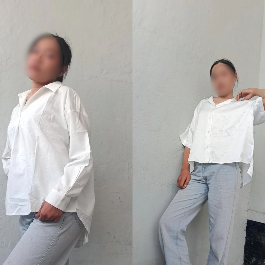 Kemeja putih / kemeja kerja / pakaian formal putih /  kemeja Mississippi / kemeja queensland / kemej